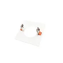 reducing ring 130/70MM mechanical, square, built-in version, signal white