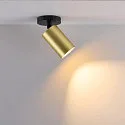 Deko-Light surface mounted housing CAN MIX'N MATCH 1/2 - SPOT HEAD (CEILING / 3PHASE) cylindrical, rigid, mechanical, brass