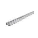 Profil en U AU-01-08 plat, argent mat