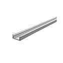 Profil en U AU-01-10 plat, argent mat