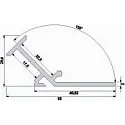Deko-Light Angle profile 135° AV-02-20 for 22 mm LED Stripes, anodised, 2000 mm