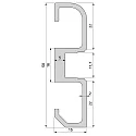 Deko-Light Profilé socle AM-02-10, argent mat