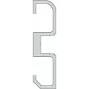 Deko-Light Profilé socle AM-02-10, argent mat
