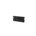 Endcaps P-AU-01-10, 16 mm, 2 items, black