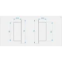 Embout EL-02-10 lot de 2, gris