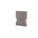 Endcaps H-AU-02-10, 16 mm, 2 items, grey