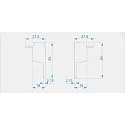 Embout EL-03-10 lot de 2, gris