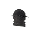 Endcaps R-ET-02-12, 27 mm, 2 items, black