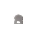 Accessories for LED Profil R-AU-01-05 - endcaps, 2 items, grey