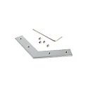 Ecrou à fente connecteur d'angle AU-10-12, argent