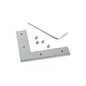 Ecrou à fente connecteur d'angle AU-10-12, argent