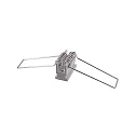 Slot nut with tension springs set 2 items, silver