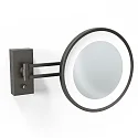 Miroir avec éclairage BS 36 miroir avec grossissement 3x IP44, argent mat 