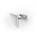 mirror with lighting VISION S mirror with 5x magnification IP44, stainless steel matt 