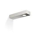 Luminaire mural FLAT 2 LED IP44, nickel satiné 