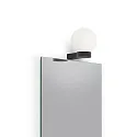 Decor Walther Luminaire mural CLUB LIGHT E27 IP20, opale, noir mat 