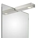 Luminaire de miroir FLAT 1 LED IP44, nickel satiné 