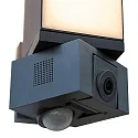 Lutec Luminaire mural d’extérieur CUBA avec détecteur de mouvement, avec caméra, Contrôle des apps IP44, anthrazit gradable