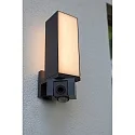 Lutec Luminaire mural d’extérieur CUBA avec détecteur de mouvement, avec caméra, Contrôle des apps IP44, anthrazit gradable