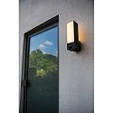 Lutec Luminaire mural d’extérieur CUBA avec détecteur de mouvement, avec caméra, Contrôle des apps IP44, anthrazit gradable