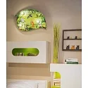 Elobra Luminaire de plafond BLATT WILDNIS TIERWELT 3 flammes E14, vert