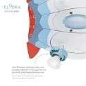 Elobra Rondell LUFTSCHIFF TECHNIKWELT, 3x GU10, blue/red
