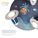 Elobra Luminaire de plafond LITTLE ASTRONAUTS ,,SPACE MISSION