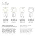 Elobra LED Ceiling luminaire SCANDI ,,SAVANNE