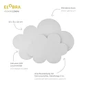 Elobra Luminaire mural WÖLKCHEN LED WOLKENTRÄUME, blanche