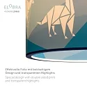 Elobra Pendant luminaire DINOS 25/40, E27, blue