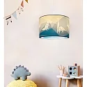 Elobra Pendant luminaire DINOS 25/40, E27, blue