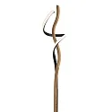 Elobra Lampadaire ARGENTINA, chêne, métal gradable