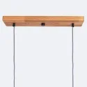 Elobra Luminaire à suspension CUBA 2 E14, chêne naturel