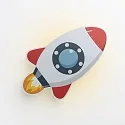 Elobra Luminaire mural RAKETE, gris, rouge