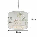 Elobra Luminaire à suspension JURASSIC E27 IP20, multicolore gradable