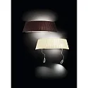 Fabas Luce Luminaire mural DOROTEA E27 IP20, nickel satiné, blanche gradable