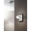 Fabas Luce Luminaire mural DUNK haut bas, rotatif IP20, aluminium brossé 