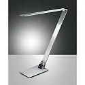 Lampe de bureau WASP CCT Switch, avec fonction de charge USB, avec variateur tactile IP20, aluminium brossé gradable