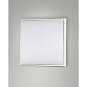 Fabas Luce Luminaire de plafond DESDY 24 x 24CM carré, résistant aux chocs, commutable IP54, blanche 