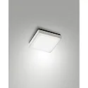 Luminaire de plafond DESDY 18 x 18CM carré, résistant aux chocs, commutable IP54, blanche 