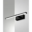 Fabas Luce Luminaire de miroir NALA 300MM Bas, angulaire, commutable, arqué IP44, noir 
