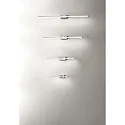 Fabas Luce Luminaire de miroir NALA 750MM Bas, angulaire, commutable, arqué IP44, chrome 