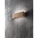 Fabas Luce Luminaire mural BADIA haut bas, indirect IP20, chêne, Gris argent 