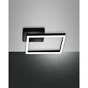 Applique et plafonnier BARD IP20, satiné, noir gradable