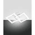 wall and ceiling luminaire BARD IP20, satined, white dimmable