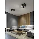 Fabas Luce Spot MODO 4 flammes GU10 IP20, noir  