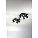 Fabas Luce Spot MODO 4 flammes GU10 IP20, noir  