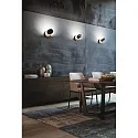 Fabas Luce LED Wall luminaire ARA, 2x 6W, 3000K, 1080lm, IP20, black