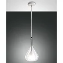 Pendant luminaire LILA, E27, 1x 40W, IP20, transparent