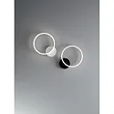 Fabas Luce Luminaire mural GIOTTO Ø 30CM SINGLE direct, indirect IP20, satiné, blanche gradable